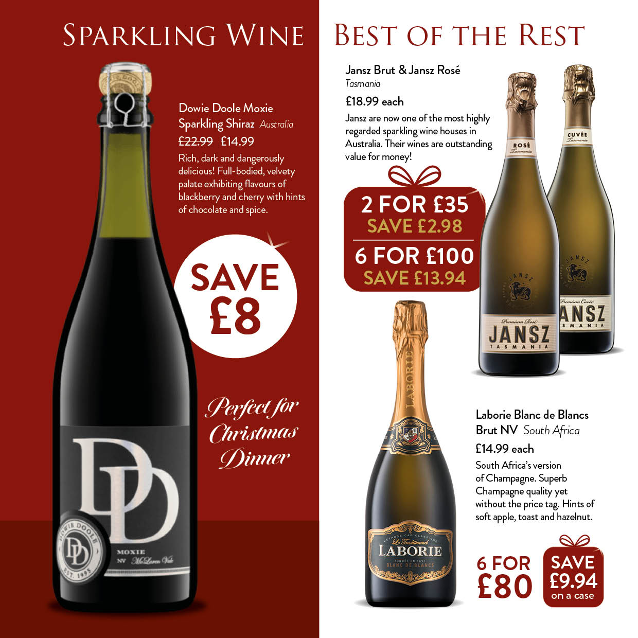 Our best sparkling wine offers for Christmas